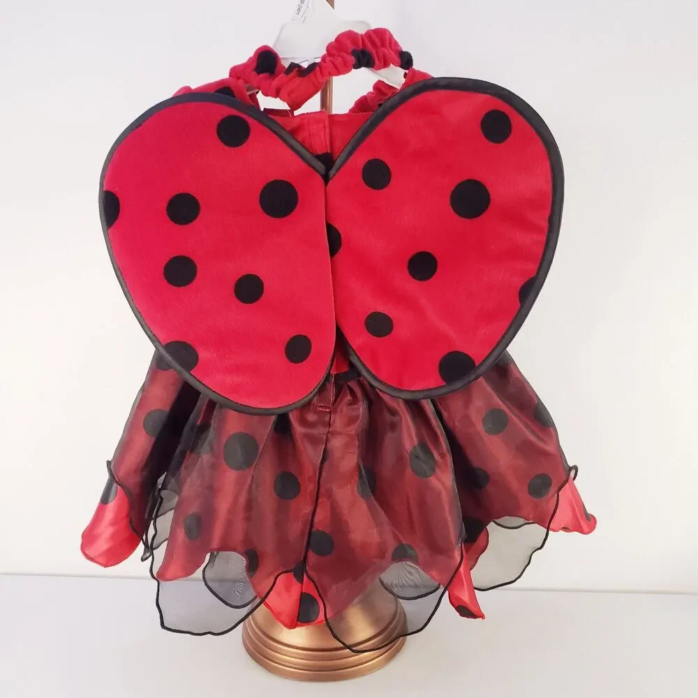 Koala Kids Lady Bug Infant Baby Halloween Costume Dress Headband 18-24 Months